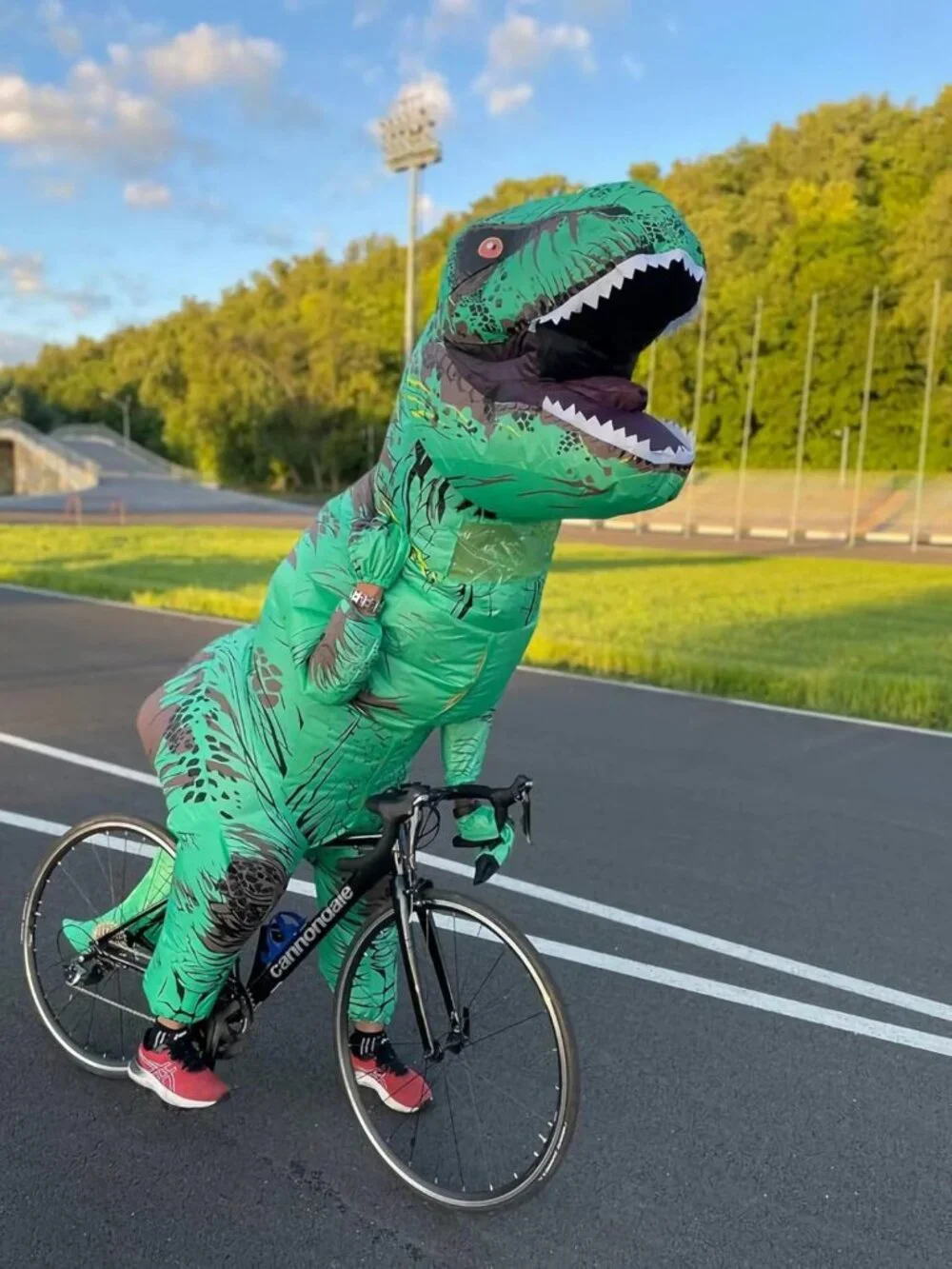 Inflatable T-Rex Costume for Adults - Fun Halloween Dino Outfit for Parties
